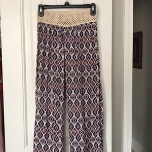 Multi colored palazzo pants